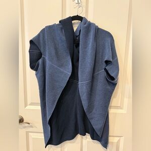 Lululemon athletica wrap cardigan, blue, one size.  Comfortable and flattering.